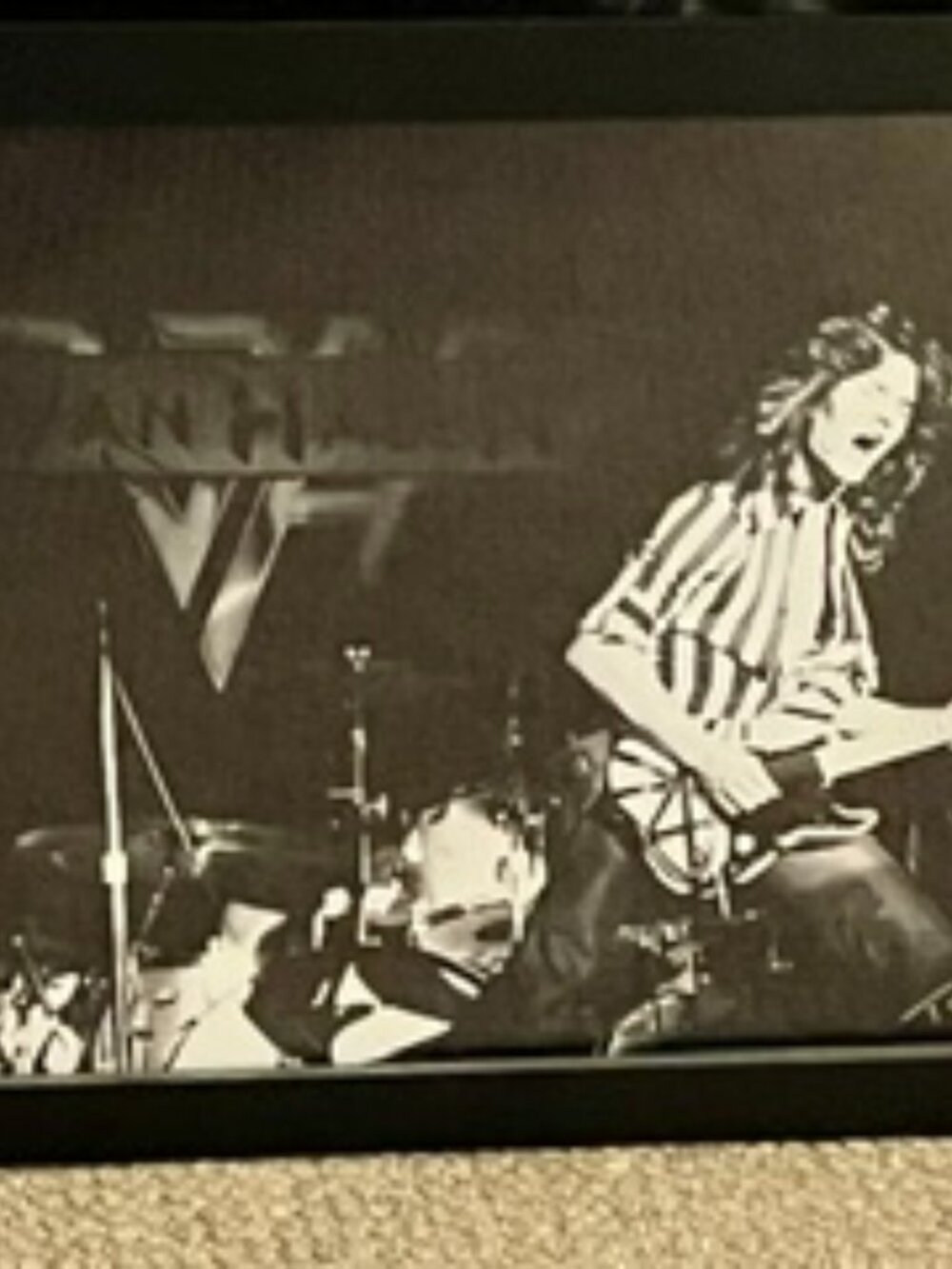 Print of Van Halen at Masonic Auditorium in Detroit, 1979.